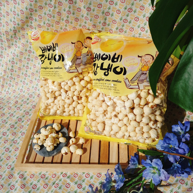 껍질을 두번 벗겨 까끌함 없이 달콤 빠삭한 베이비 강냉이, 4개, 130g