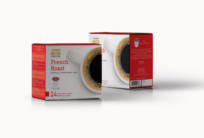 DOLCHE 프렌치 로스트 K컵 아메리카노 48개입 KEURIG 큐리그 호환 캡슐 커피, 프렌치로스트 (48개입), 9g, 1개