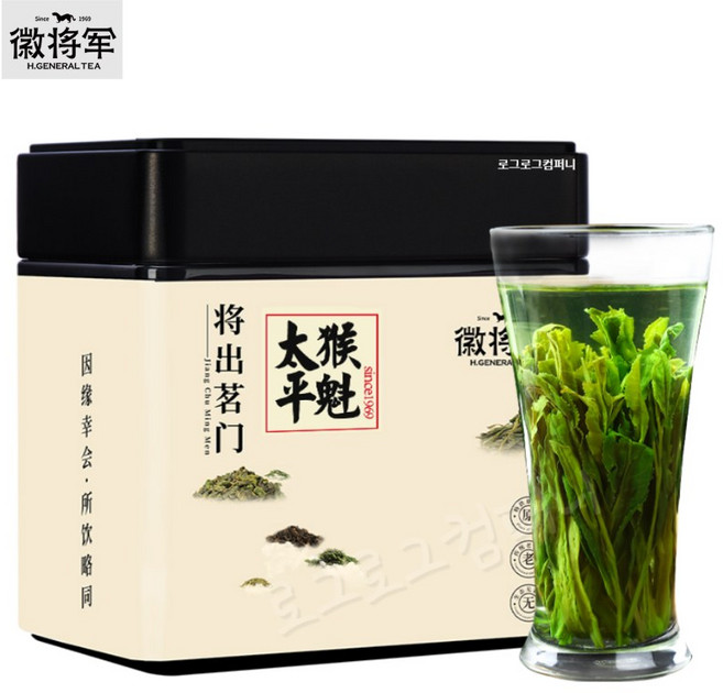 특급 태평후괴 125g 안후이 황산 특산차 녹차 그린티 산차 캔포장 중국명차, 1개, 1개입