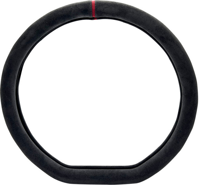 바겐 극세사 자동차 스웨이드 핸들커버, D컷 모던그레이