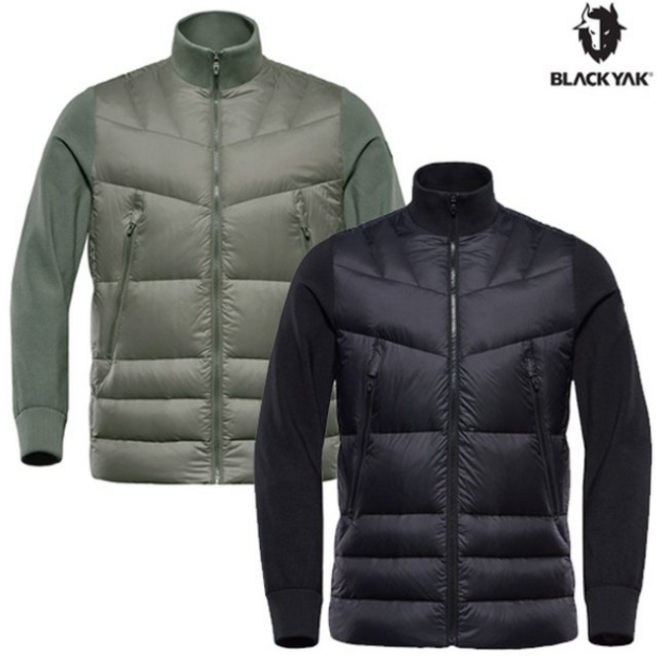 블랙야크 남성 간절기 경량 구스다운 M니트로 다운 자켓 1BYPAS3003 퀼팅 패딩 내피 겸용 등산 점퍼