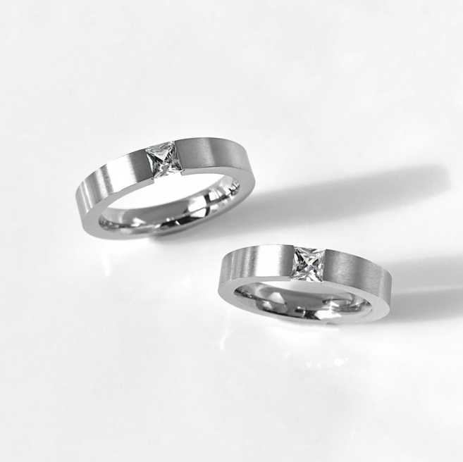 (무료각인) 써지컬 다이애나 반지 학생 커플링 100일 기념일 선물