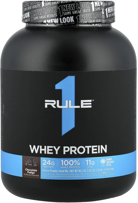Rule One Proteins Whey Protein 퍼지 초콜릿 맛 2.28kg(5.02lb), 228kg, 1개 - 쿠팡