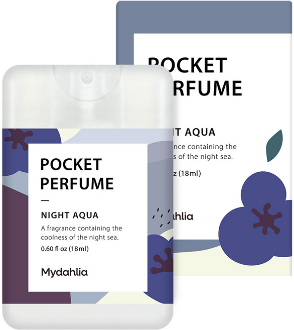 마이달리아 패브릭 포켓퍼퓸 나이트 아쿠아, 1개, 18ml, 나이트아쿠아