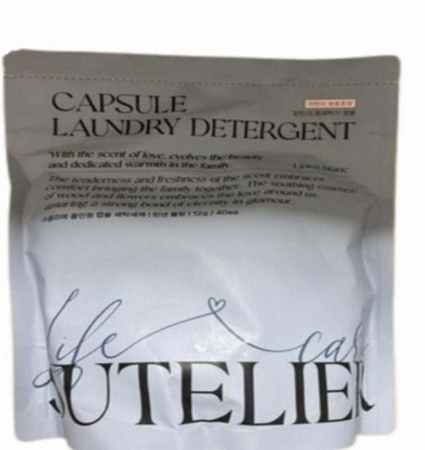 수뜰리에 고농축 올인원 캡슐세제 린넨블랑, 2개, 40개입