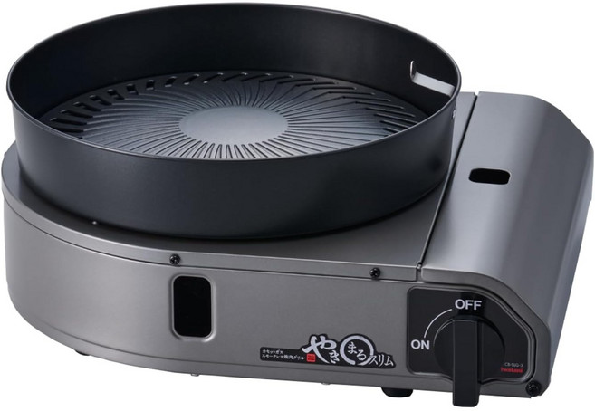 이와타니 IWATANI 연기없는 그릴 스토브 CB-SLG-3, 1개, 블랙