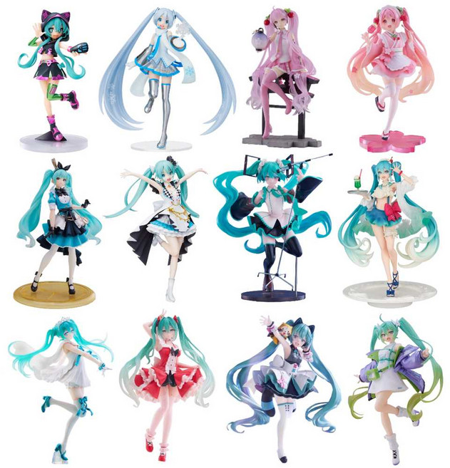 세가 프로젝트 보컬로이드 컬러풀 스테이지 하츠네 피규어 제품 원더랜드 미쿠 프세카 세계의 세카이, 1개, 정품 박스형 제품이 재고로 있습니다 자홍색
