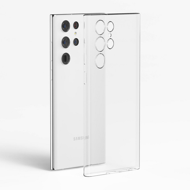 종이처럼 얇은 갤럭시 카메라풀커버 변색방지 0.3mm 투명케이스