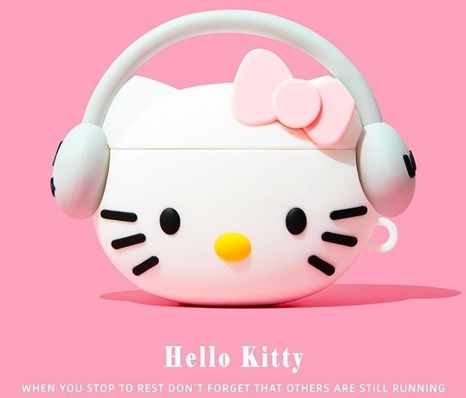 노이리 캐릭터 실리콘 에어팟 케이스 8종, 1개, 헬로키티, 에어팟 4세대