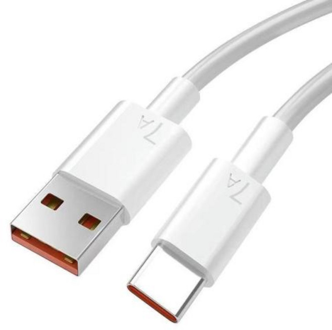 C타입 초고속 충전 3.0 케이블 7A 100W 화웨이 메이트 40 30 삼성에 적합한 S20 고속 충전 USB C 케이블 데이터 코드, 1.5m, 1개