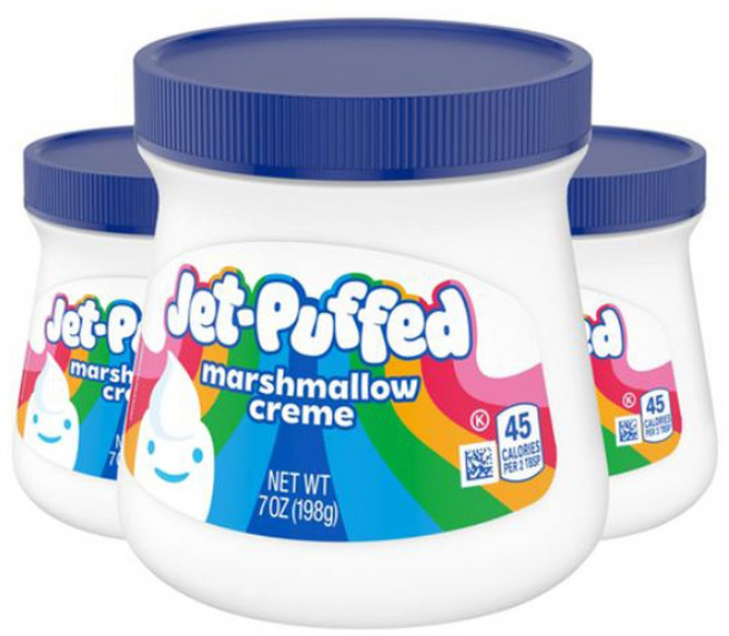 크래프트 제트-퍼프드 마시멜로 크림, 198g, 3개