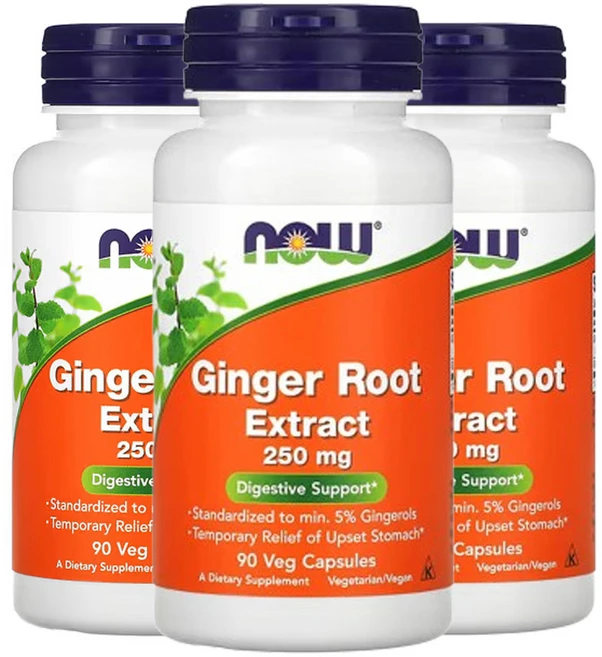 나우푸드 생강 뿌리추출물 250mg 베지 캡슐 90 정, 90정, 3팩 - 쿠팡