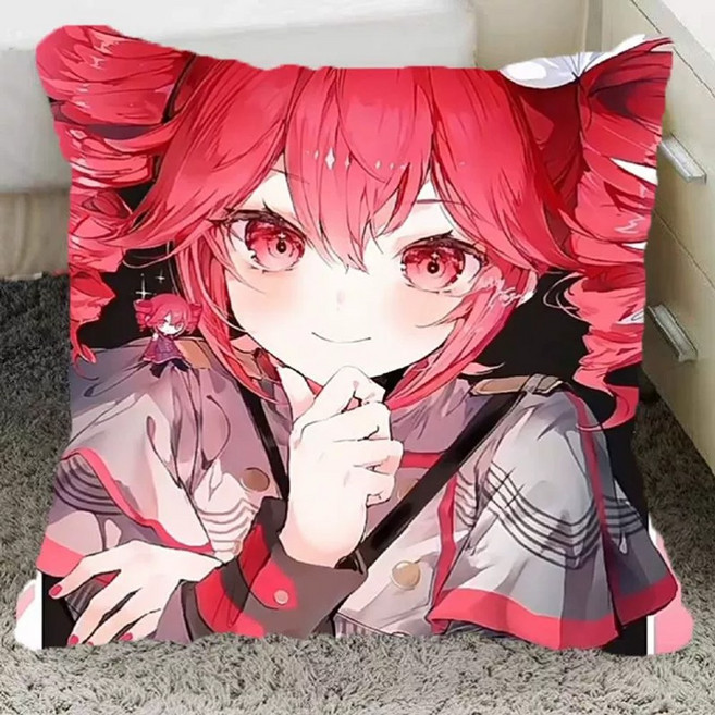 38종 카사네테토 사각쿠션 등쿠션 누이 베개 다키마쿠라 일러스트 그림 포스터 우타우 보컬로이드 굿즈 메즈머라이저 하츠네미쿠, K598양면동투