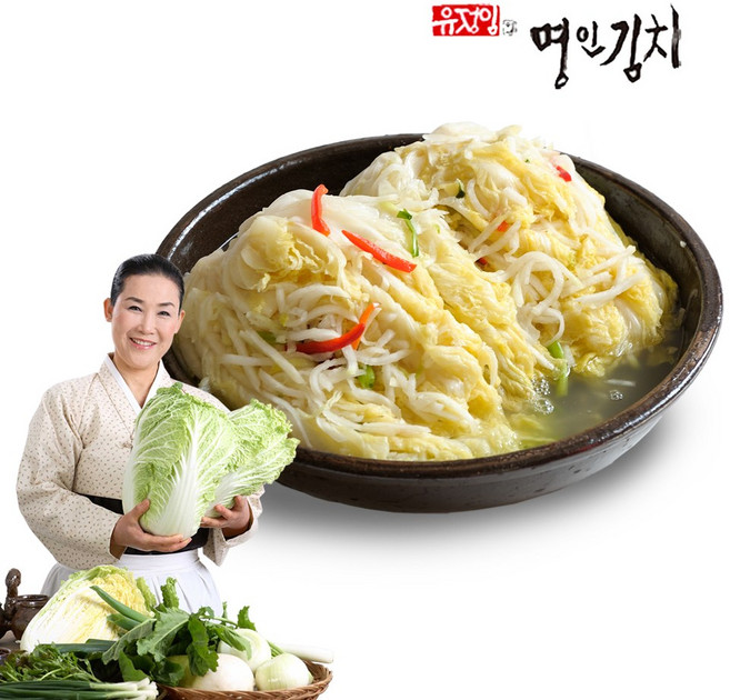 [식품명인 유정임] 백김치 3kg/5kg, 1개, 3kg