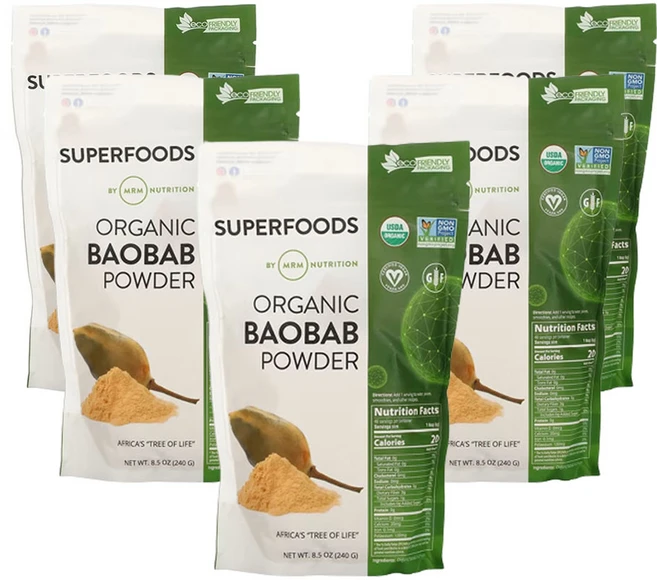 MRM뉴트리션 유기농 바오밥 분말 240g(8.5oz), 5개, 240g - 쿠팡