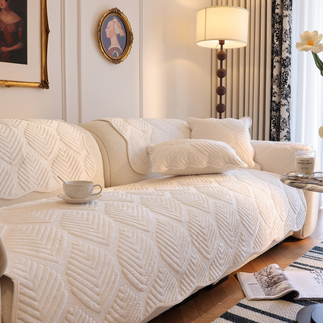 Olivet 누빔 셰니얼 쇼파패드 부드러운 논슬립 사계절 공용