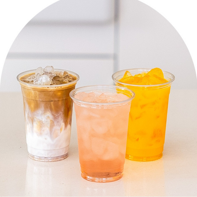 롯데 이라이프 테이크아웃컵 투명컵 아이스컵 쥬스컵