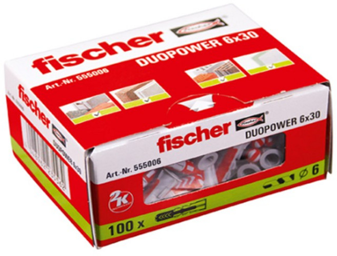 피셔 듀오파워 플라스틱앵커 555006(535453) 모델변경, 1세트