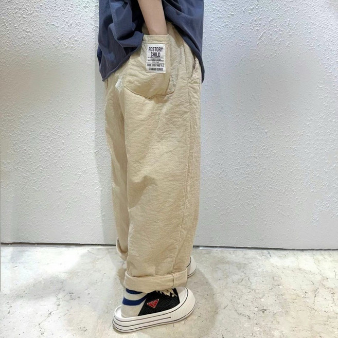 韓國 新款棉紗涼感老爺褲