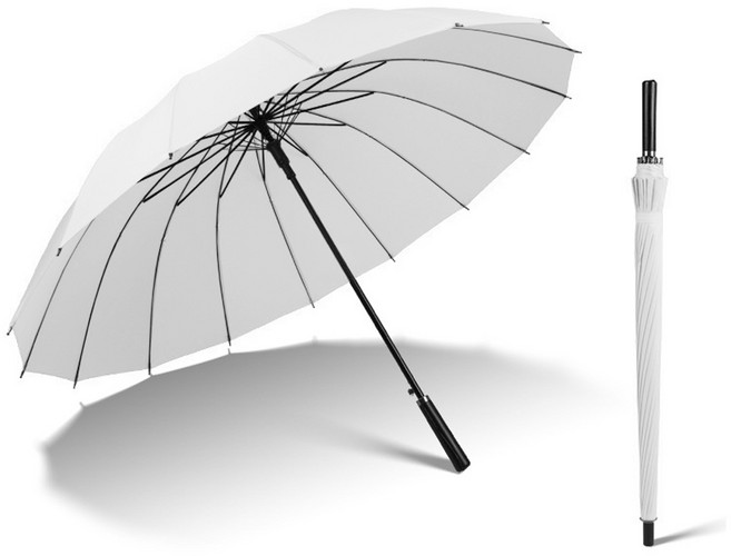 튼튼한 장우산 16K 대형 골프 자동 우산 고급 의전용 큰우산 가죽손잡이