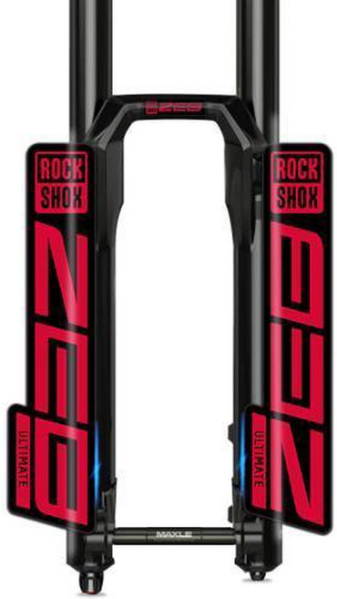 자전거 스티커 데칼 2022 ZEB ULTIMATE Rockshox 산악 프론트 포크 액세서리, red black btm, 1개