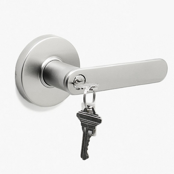 국산 방문손잡이 열쇠형 BBL-950, 그레이, 1개