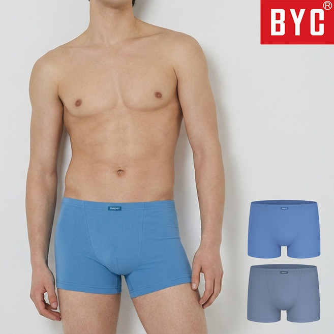 BYC 남자 드로즈 사각 팬티 속옷 셋트 3매입