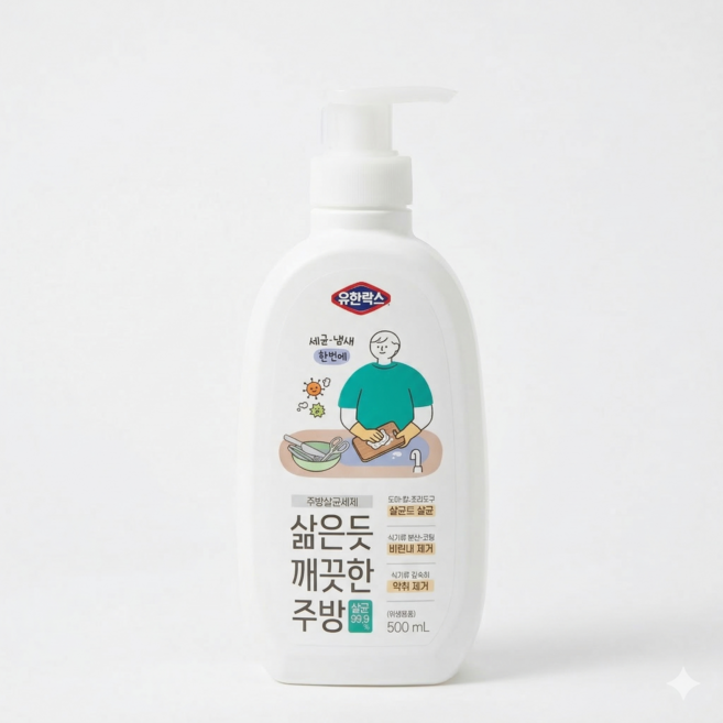 유한락스 도마행주용 세제, 500ml, 1개