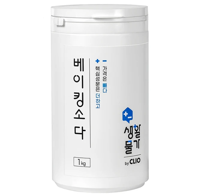 크리오 생활물가 베이킹소다 다목적 세정제, 1kg, 1개 - 쿠팡