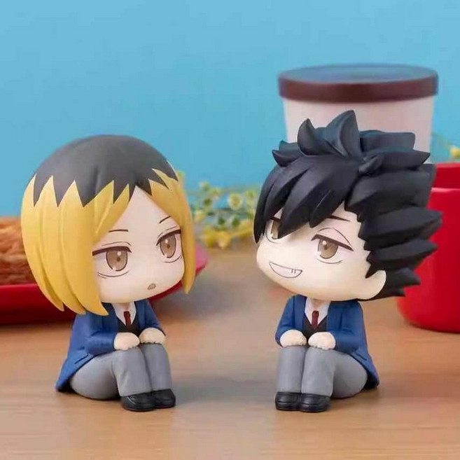 애니메이션 하이큐 피규어 귀여운 쿠로오 테츠로 코즈메 켄마 (2개세트) HKU43, 1개, 그림과 같이