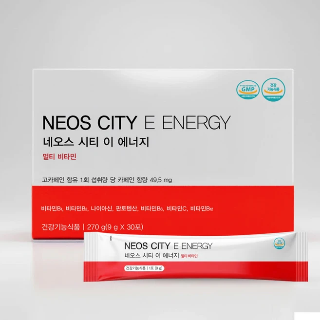 네오스시티 이 에너지 멀티비타민 9GX30포 270g E-ENERGY, 30개, 9g - 쿠팡