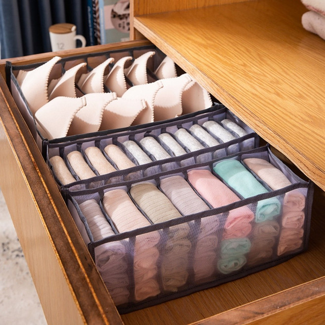 카니카니 수납함 옷장안 서랍장 아기 옷장 정리 정리함 손수건 보관 속옷, 핑크, 속옷정리함6단(브라), 1개