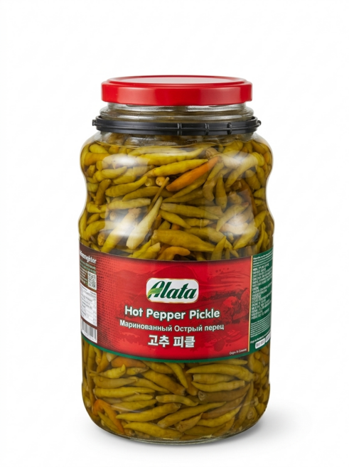 튀르키예 직수입 Alata 고추 피클 2500g 아삭한 매운 고추 절임 Turkish Style Pickled Hot Pepper, 1개, 2.5kg