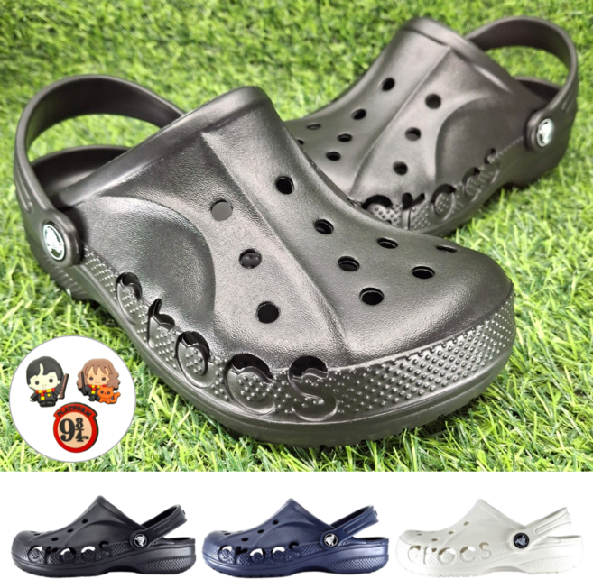 [정품] 크록스 키즈 슬리퍼 아동 주니어 여름 샌들 실내화 리넨니아 해리포터 액세서리 세트