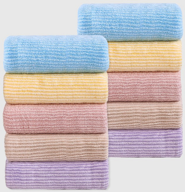 연화삼월 수건 독일 5성급 수건 10장 호텔 수건 40수 세면 타올 먼지없는 수건 수건 5개 OEKO-TEX 알러지/진드기방지 항균인증, 10개, 5색상