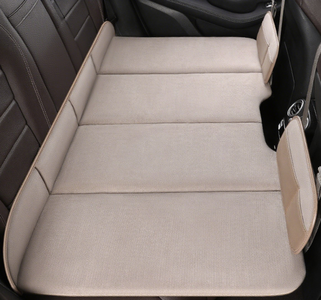 길이 연장형자동차 차박 매트 SUV 뒷좌석 잠자리 매트리스 차량 뒷자석 매트 자동차 에어매트 차량용 에어매트 승용차 뒷자석 평탄매트, 02럭셔리 브라운