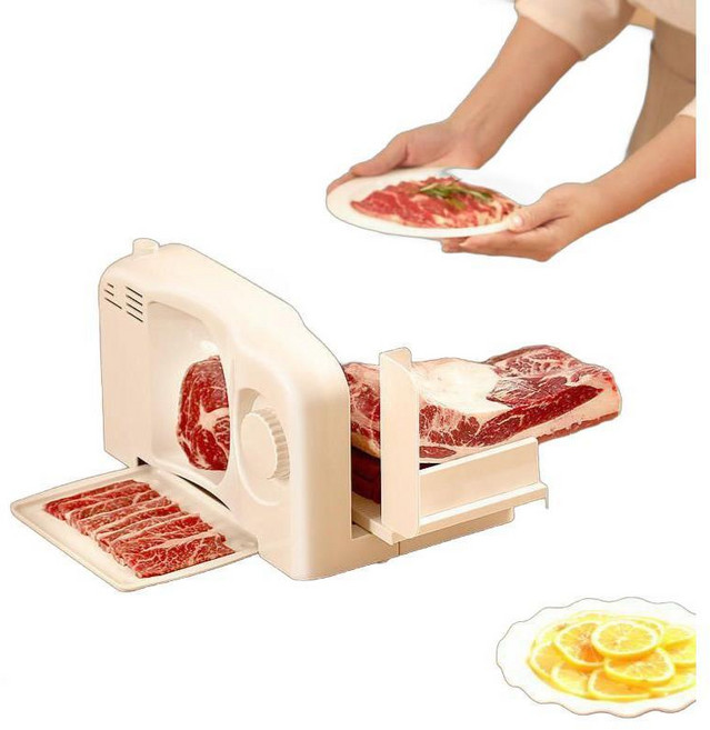 육절기 냉동육 탁상용 전동 슬라이스기 13인치 가정용 스테인리스 소고기 양고기 절단기