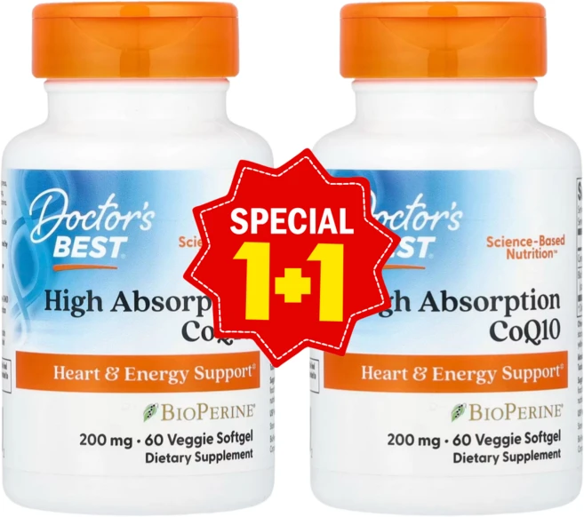 닥터스베스트 고흡수 코큐텐 200mg 바이오페린, 60정, 2개 - 쿠팡