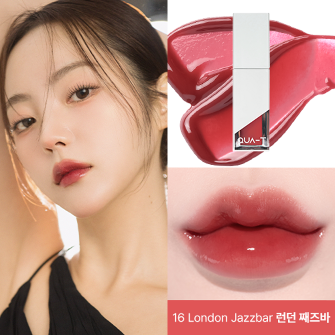 [콰티] 더 글라스 타투 틴트 (16color), 1개, 16 London jazzbar (런던째즈바 :크림슨), 3.9g