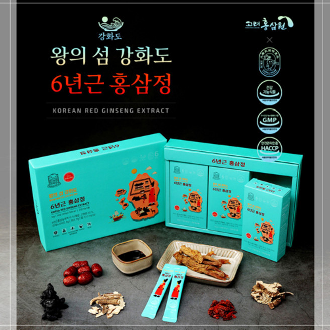 왕의섬 강화도 6년근 홍삼정 30포, 1박스, 10g*30포, 300g