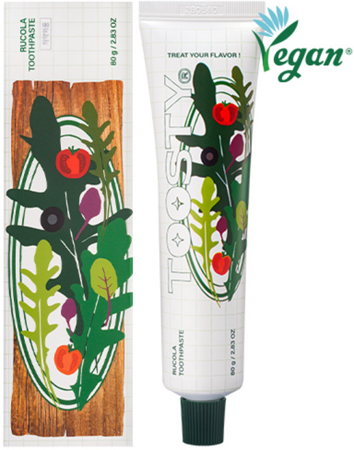 투스티 루꼴라 치약 치석예방 구취제거, 80g, 2개