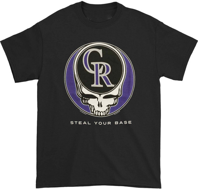 ROCKPANDA Grateful Dead Colorado Rockies Steal Your Base 반팔티