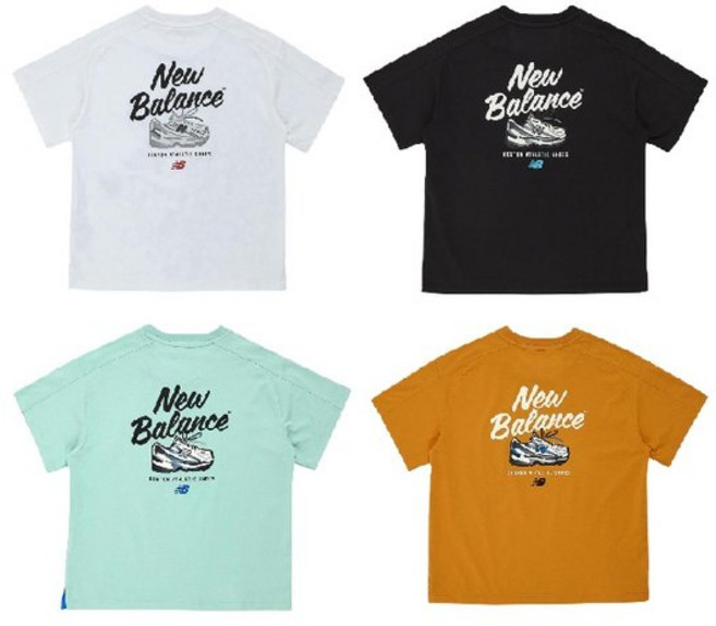 백화점정품 뉴발란스 키즈 아동 티셔츠 선물 NBSC_포켓 포인트 반팔 티셔츠(NK9EG2771U) 봄 자전거 키즈등원복 여자NBSC_포켓 여자