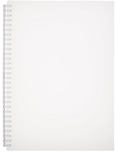 무인양품 리필 노트 본체 폴리프로필렌 표지 반투명 A4 30구멍 NAB26A0S