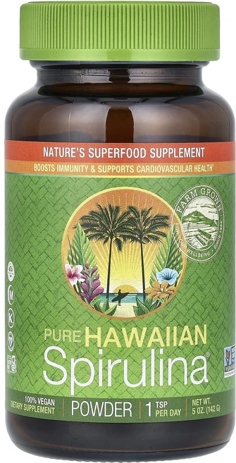 뉴트렉스하와이 퓨어 하와이안 스피룰리나 분말 142g, 5개, 141g - 쿠팡
