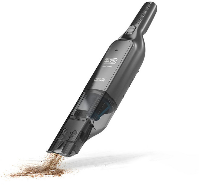 블랙앤데커 12V 무선 소형 핸디형 청소기, 블랙, HLVC320B