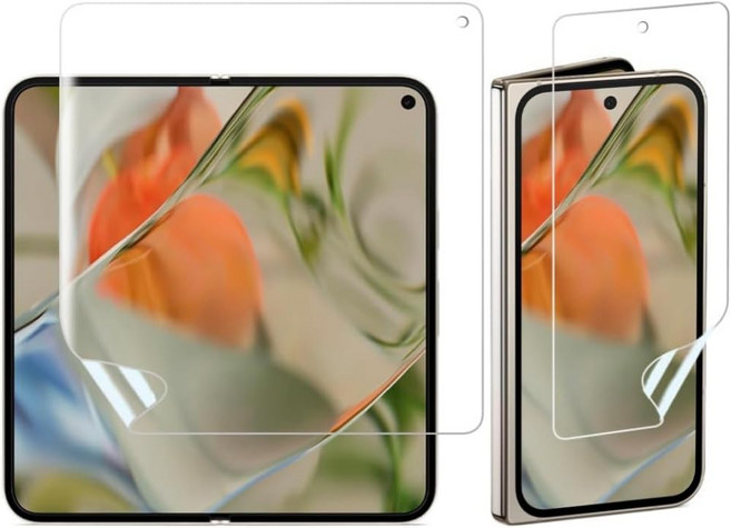 Google Pixel 9 Pro Fold 9 Pro Fold TPU [안티 글레어 2+2장 세트]For 대응 안티 글레어