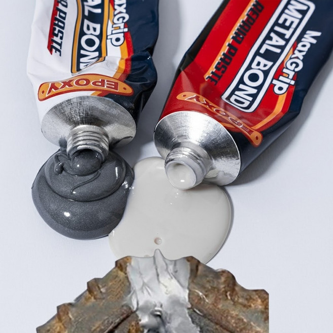 맥스그립 강력 금속 에폭시 접착제 스틸 철 쇠 주물 스텐 금속 목재 타일 플라스틱 본드 만능 초강력 주물용, 1박스