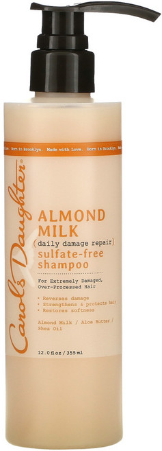Carols Daughter 모발 관리 아먼드 밀크 데일리 대머지 리페어 설페이트 프리 샴푸 (355 ml), 355ml, 1개