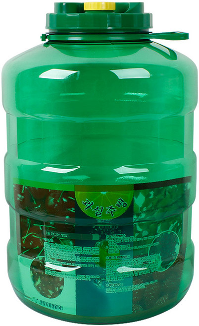 PET 뉴그린 주병 술병 과일주 과실청 매실병 대용량 통 밀폐 저장 보관용기, 1개, 25L